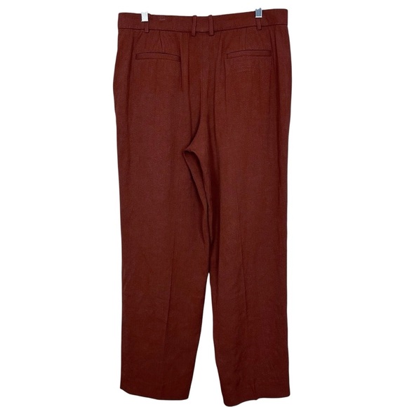 JOSEPH Trina Crepe Linen Stretch Straight Leg Ankle Pant Size FR 42 US 10 - Picture 7 of 10